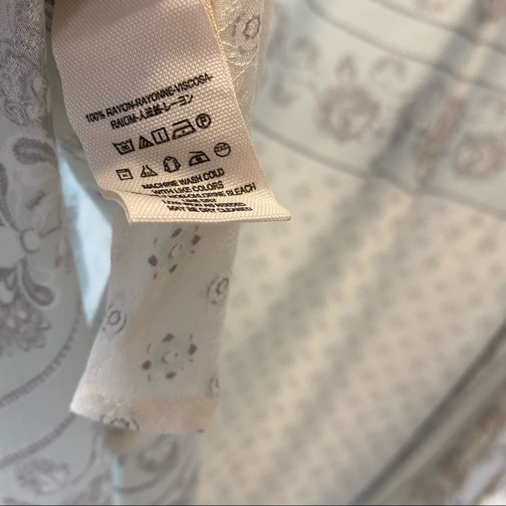 Free People Changing Times Print Tunic in White/Blue - Picture 9 of 10